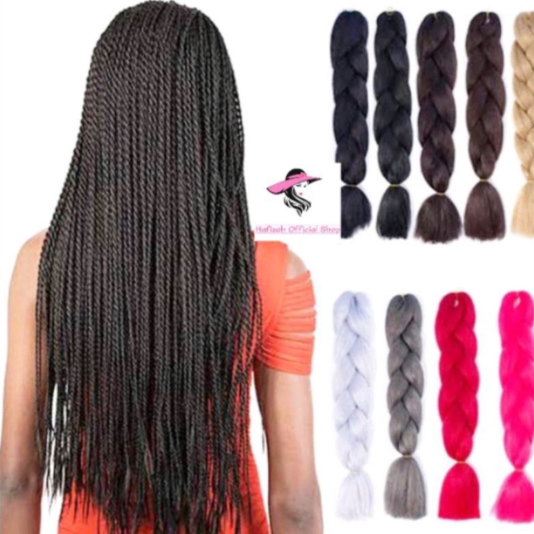 KODE D73C Rambut Sambung Kepang 3  Rambut Palsu Kepang 3 Rambut Ulir Kepang  Rambut Kepang Gede Exte