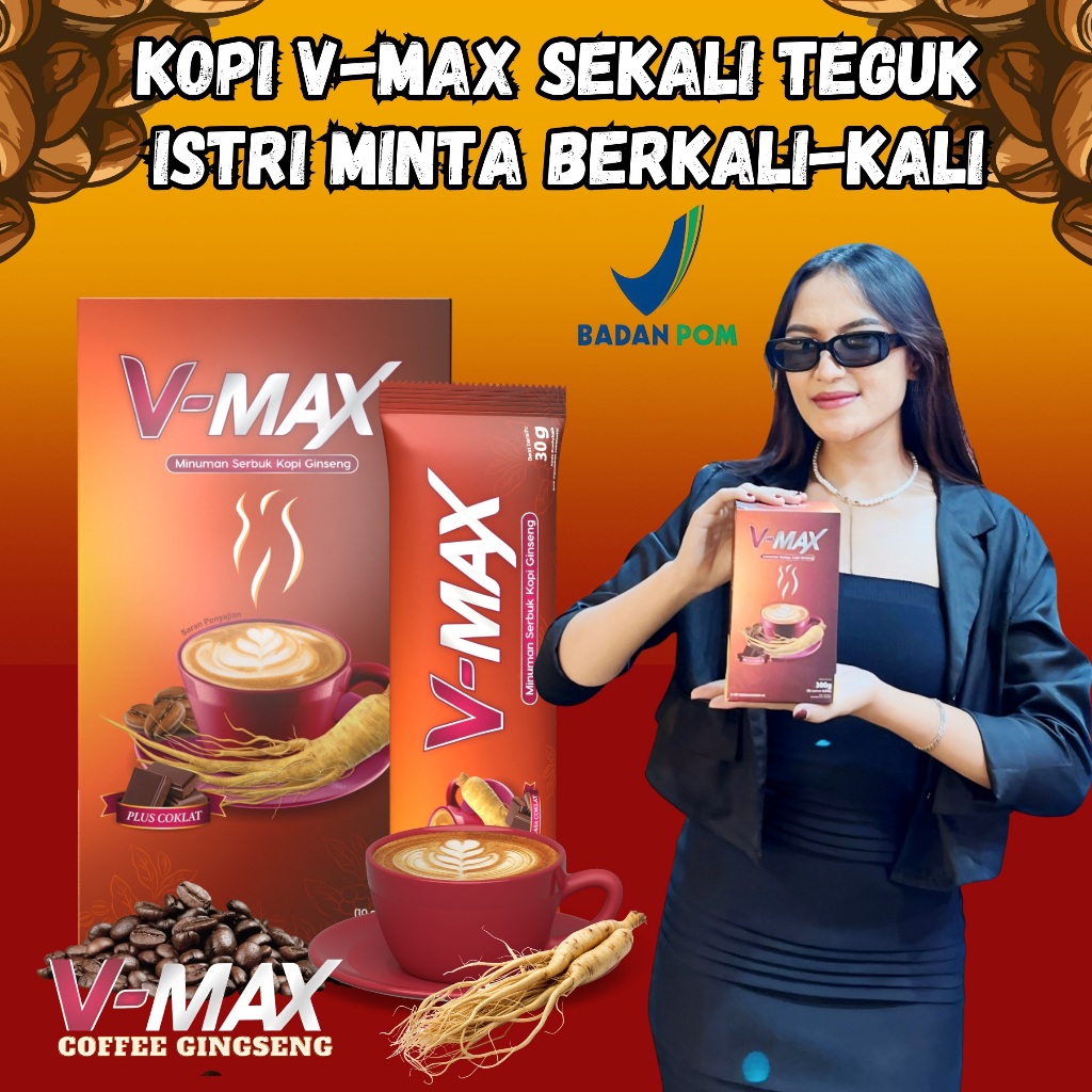 

V-MAX COFFEE KOPI KUAT WANITA PENAMBAH STAMINA 100%