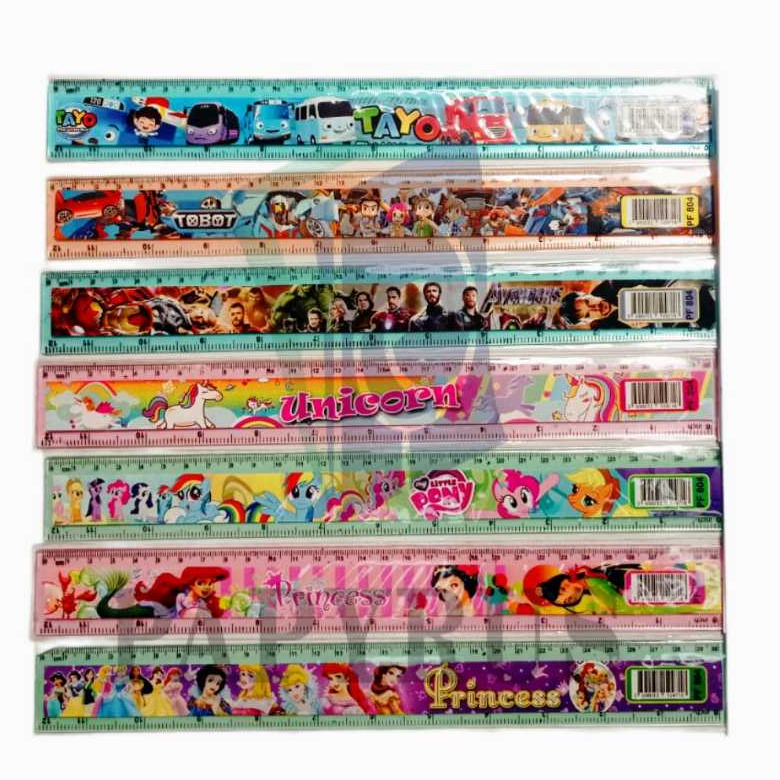 

RULER / GARISAN / PENGGARIS PLASTIC / PENGGARIS PLASTIK / PENGGARIS MOTIF / PENGGARIS FANCY 30CM PF804