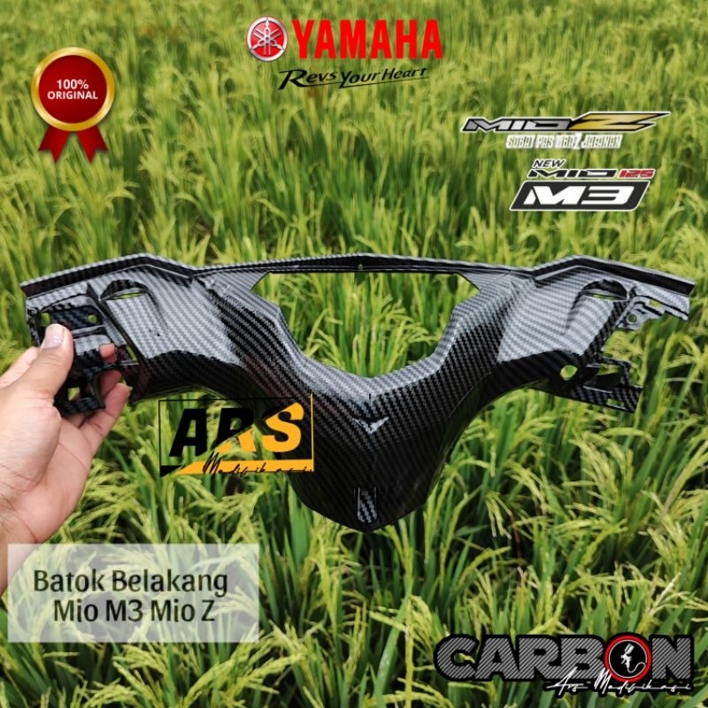 Batok Belakang Mio M3 Mio Z 125 Carbon WTP Motif Twill Kevlar