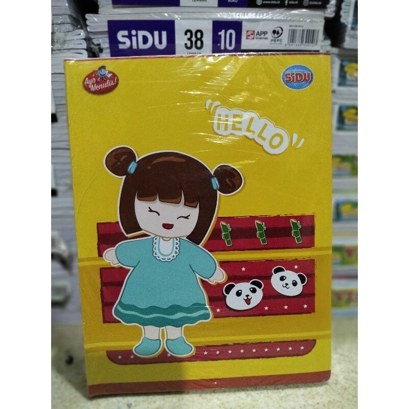 

1 pk \ 38 lembar \ 10 buku \ buku tulis \ buku sinar dunia \ cover buku random