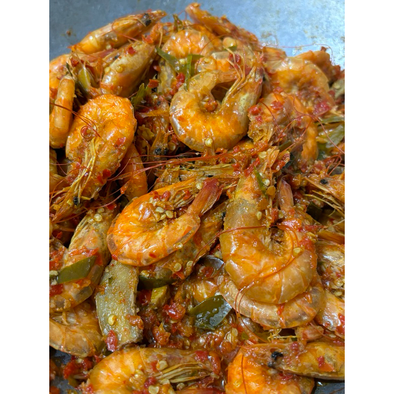 

Oseng udang Pedas
