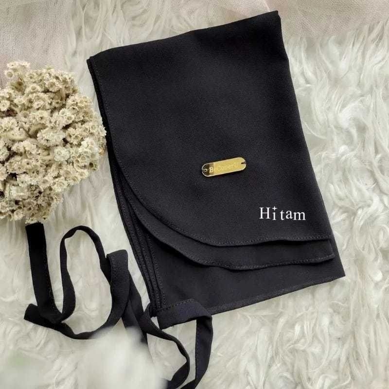 Cadar 2 layer warna hitam