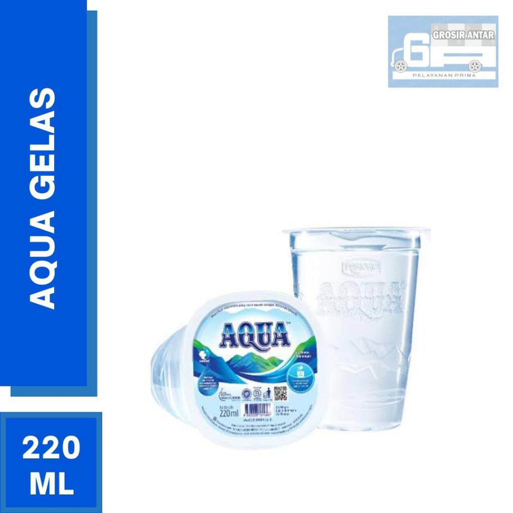 

Aqua Gelas 220ML 1 DUS isi 48 Gelas