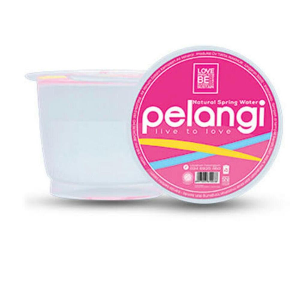 

Pelangi Air Mineral Gelas 120ML 1 DUS isi 40 Gelas