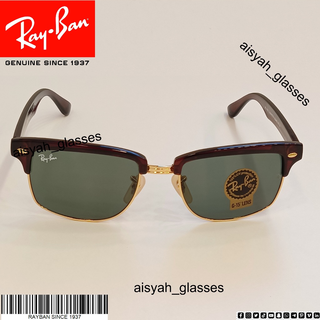 Kacamata Ray Ban Clubmaster Square RB4190 52/19 Tortoiseshell / Coklat