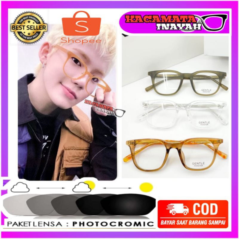Kacamata korea GM9016 Anti radiasi | kacamata photocromic | frame kacamata korea anti radiasi | kaca