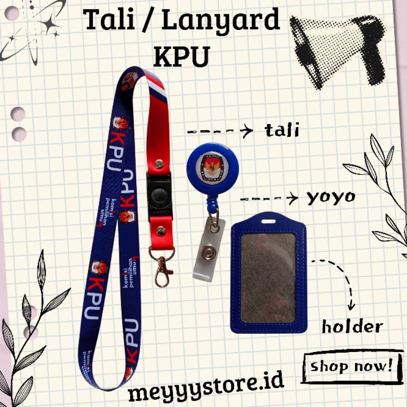 

Tali Gantungan / Lanyard KPU [Komisi Pemilihan Umum] Termurahhh Harga Grosir! READY STOCK!!!