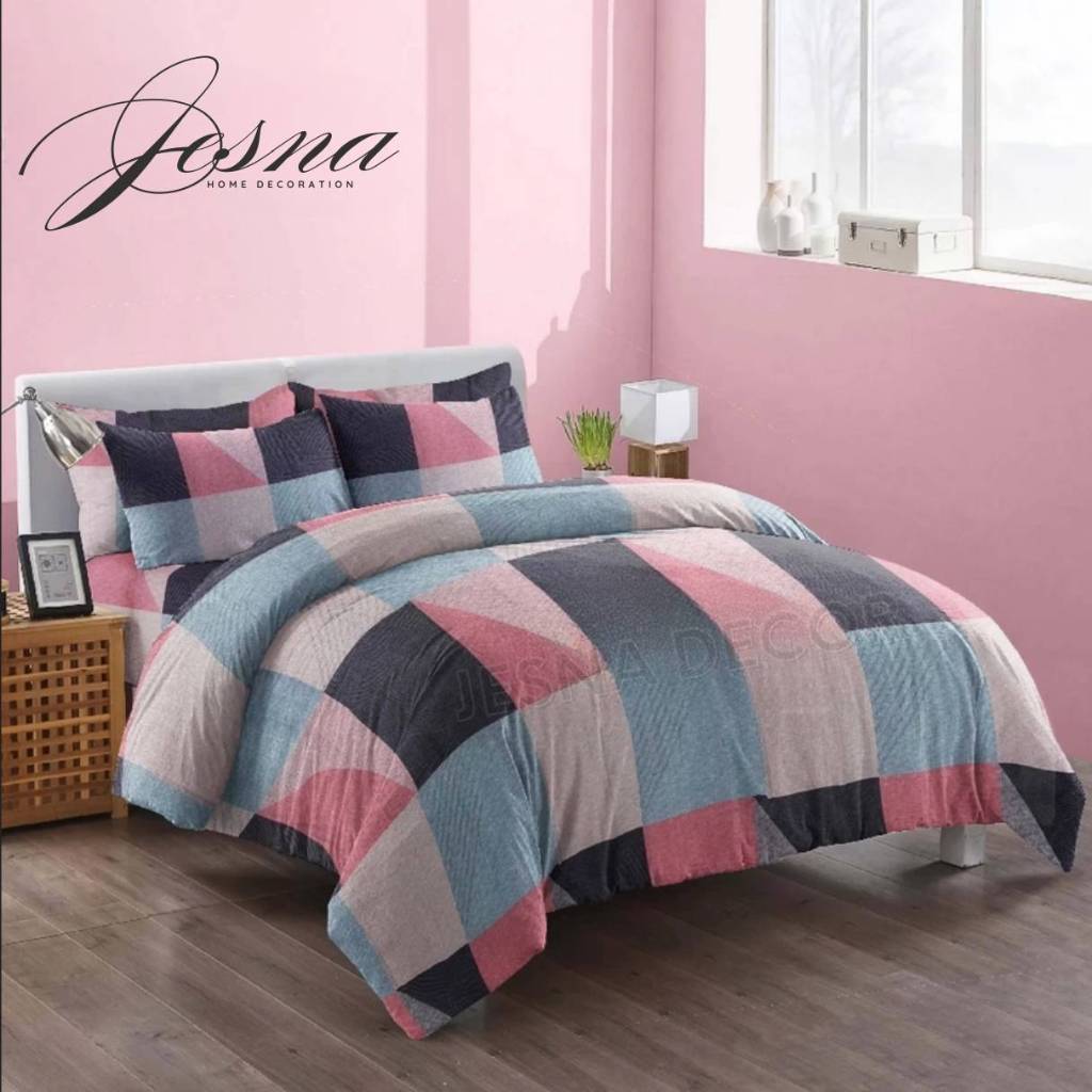 BEDCOVER SET SPREI Tinggi 30cm / Bedcover 1 Set Ukuran 90x200x30 120X200X30 160X200X30 180X200X30