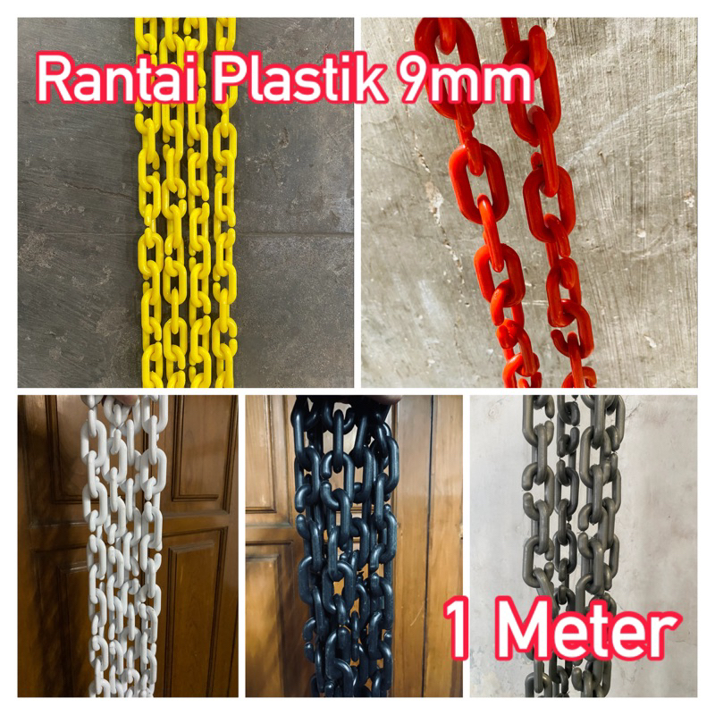 Rantai Plastik 9mm (1 Meter) / Rantai Plastik Distro / Gantungan
