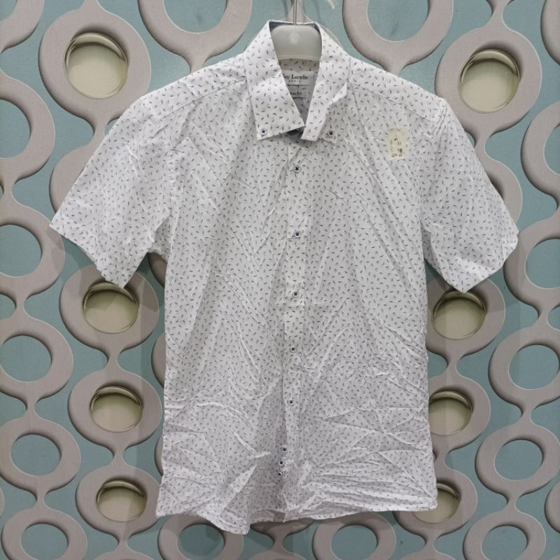 KEMEJA PRIA SECOND GUY LAROCHE ORIGINAL SIZE M KZC009