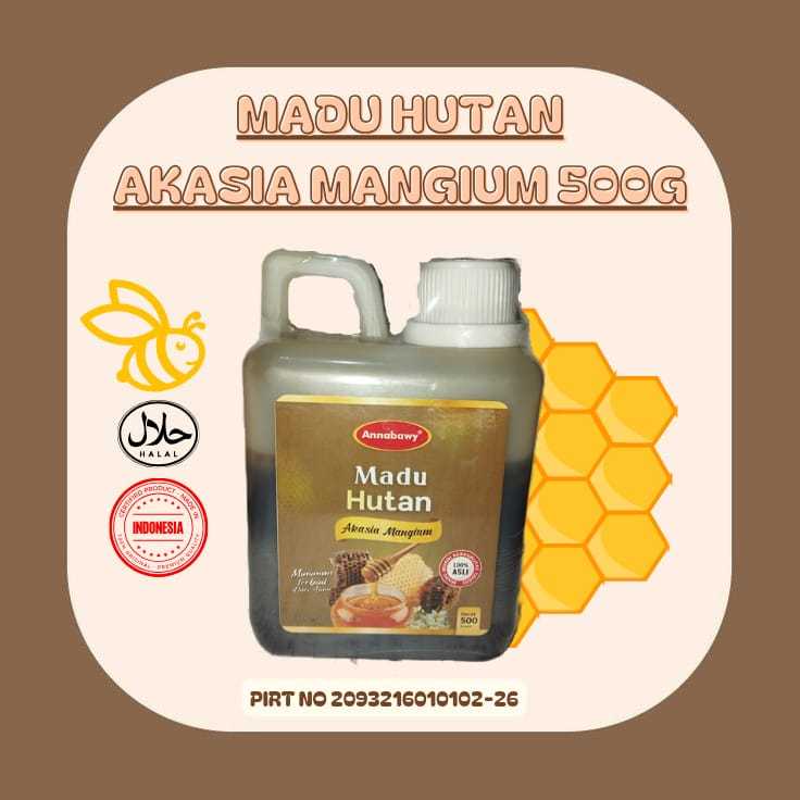 

Madu Hutan Akasia murni Mangium Annabawy 100% Asli Best Quality 500g