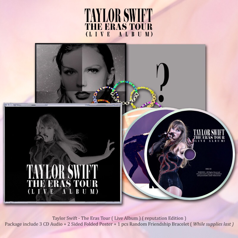 CD TAYLOR SWIFT - ERAS TOUR LIVE ALBUM ( REPUTATION EDITION ) 3 CD . TAYLOR SWIFT CD , TAYLOR SWIFT 