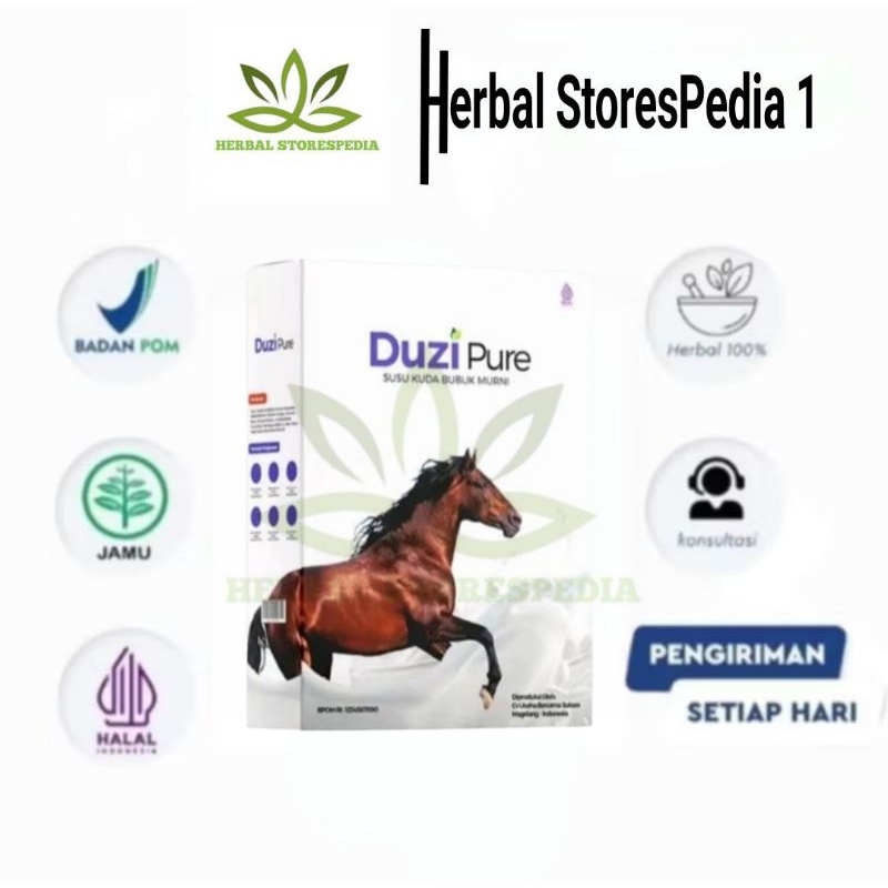 

Duzi Pure Susu Kuda Asli Bubuk Herbal 1 Box