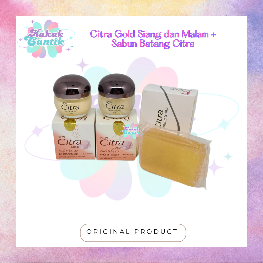 Citra Gold Cream Siang dan Malam + Sabun Wajah Citra