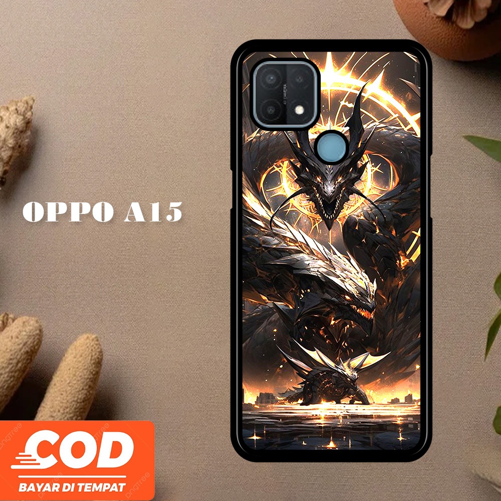 [A08] Dragon Casing OPPO A15 Case Pelindung Hp Keren Lucu Viral Unisex Terbaru