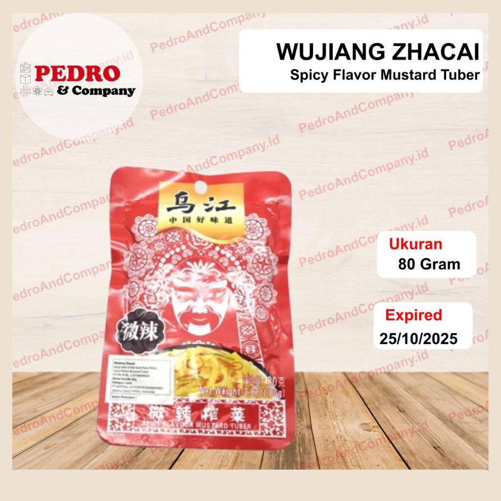 

Wujiang zhacai SPICY FLAVOR MUSTARD TUBER 80 gram sayur asin umbi rasa pedas