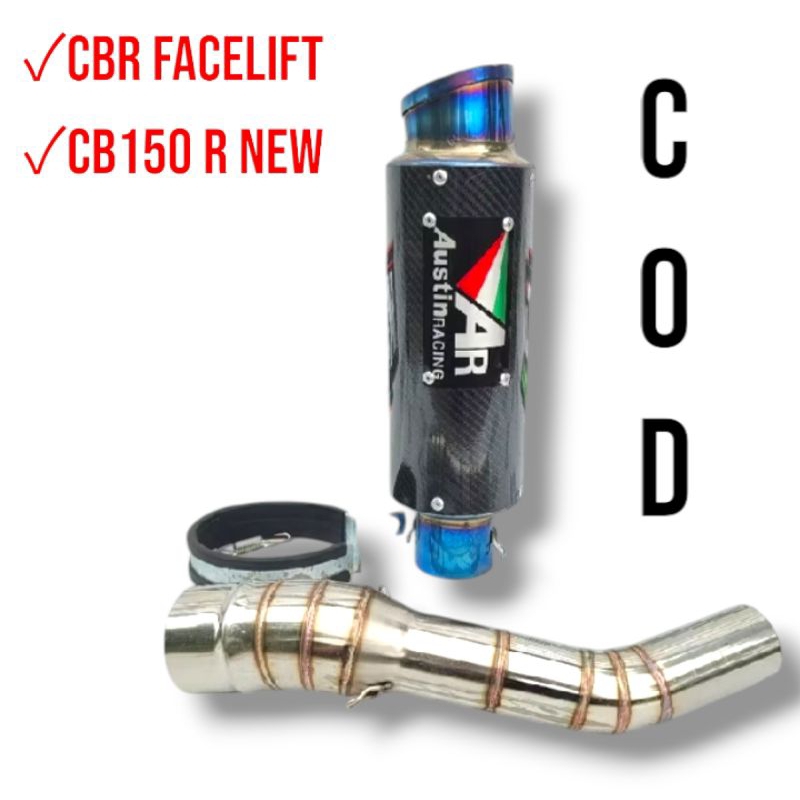 knalpot racing CBR 250RR , CBR 150, NINJA FI, KARBU FULL SYSTEM AUSTIN RACING