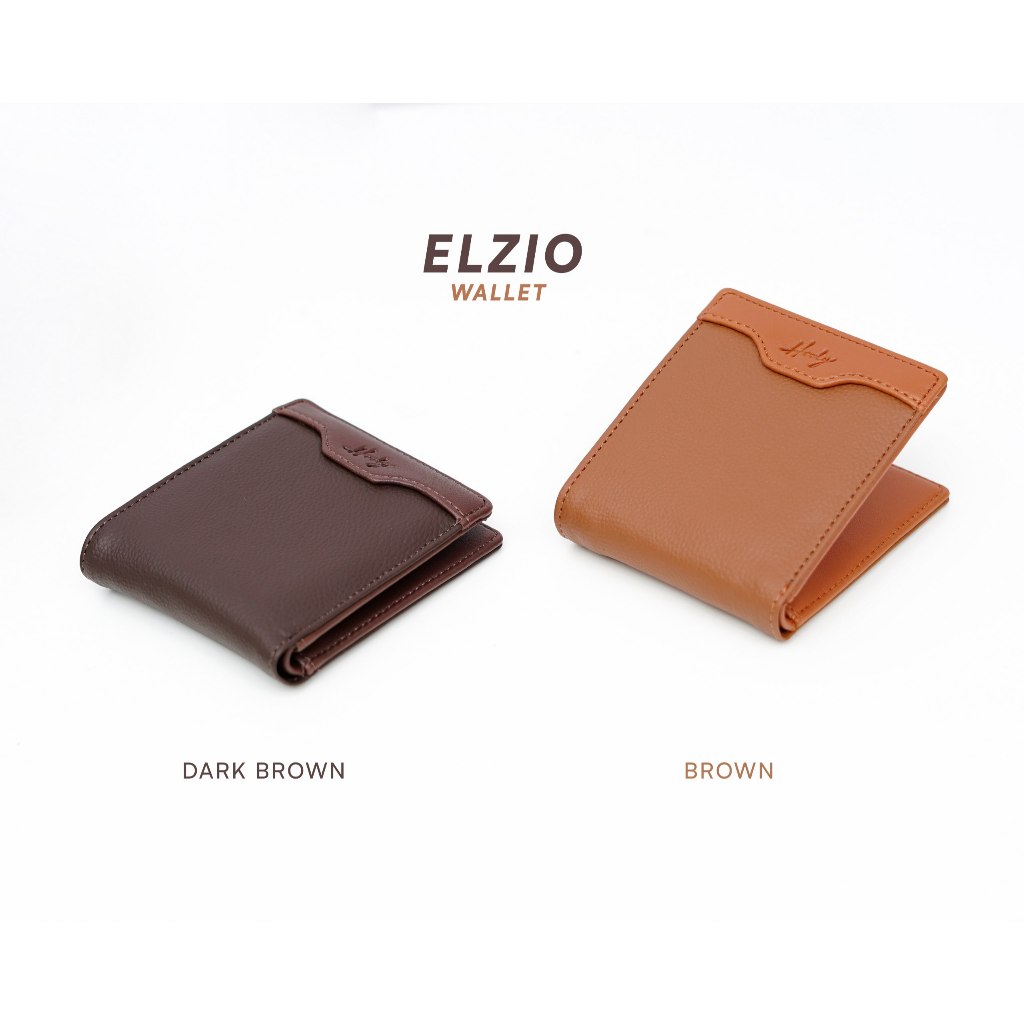 Elzio dompet lipat kulit sintetis simple elegant by hody