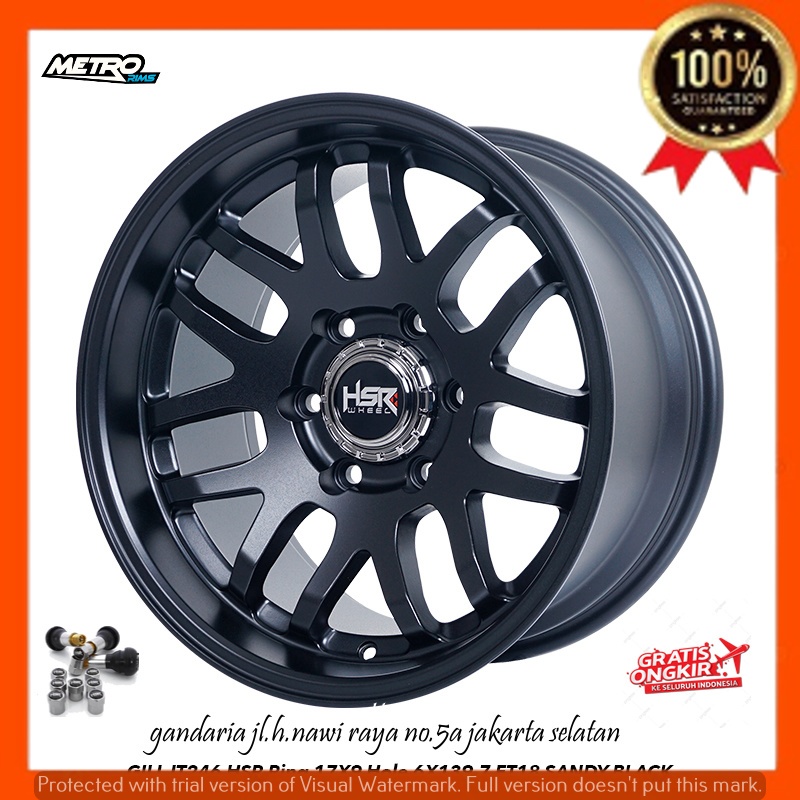 VELG PELEK RACING R17 RING 17 UNTUK MOBIL PAJERO FORTUNER HILUX DLL