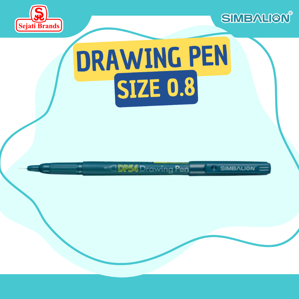 

Simbalion Drawing Pen 0.8 mm 1 pcs / pulpen spidol / alat tulis