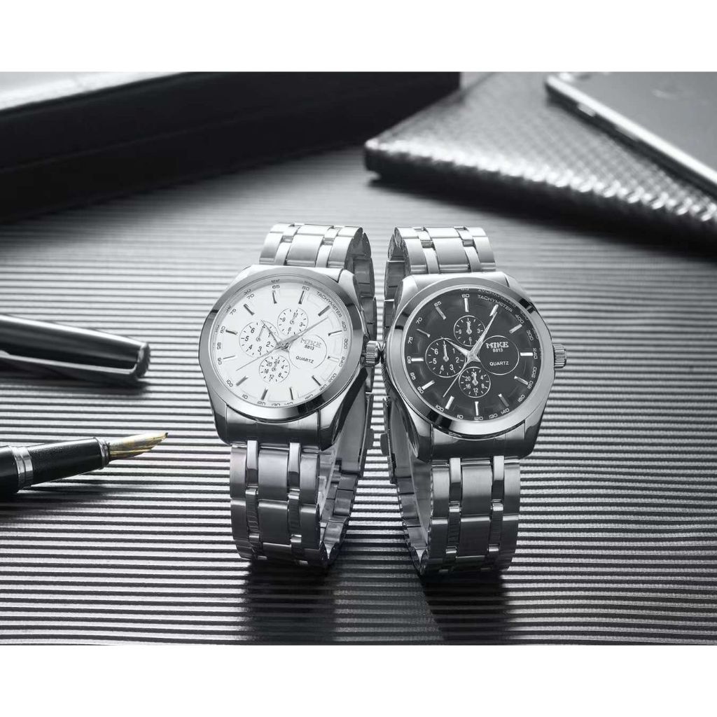 MK MIKE JAM TANGAN PRIA/FREEBOX+BATTERAI CADANGAN/8813-8812