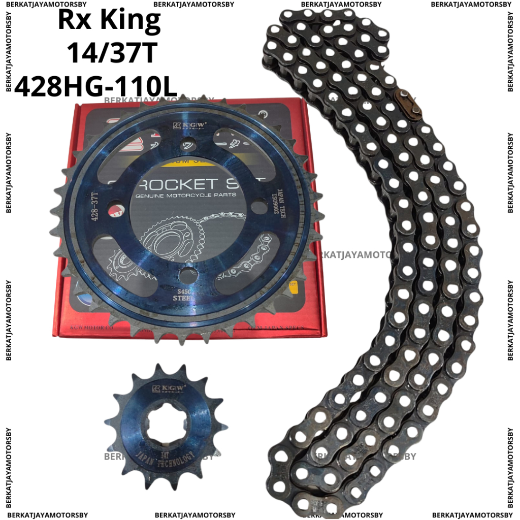 GEAR SET GIR SET CHAIN KIT GEAR PAKET KAGAWA YAMAHA RX KING ORIGINAL
