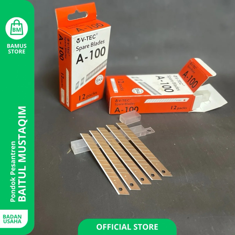 

Isi Cutter - satu kotak kecil isi 5 - Spare blades A-100 - V-TEC