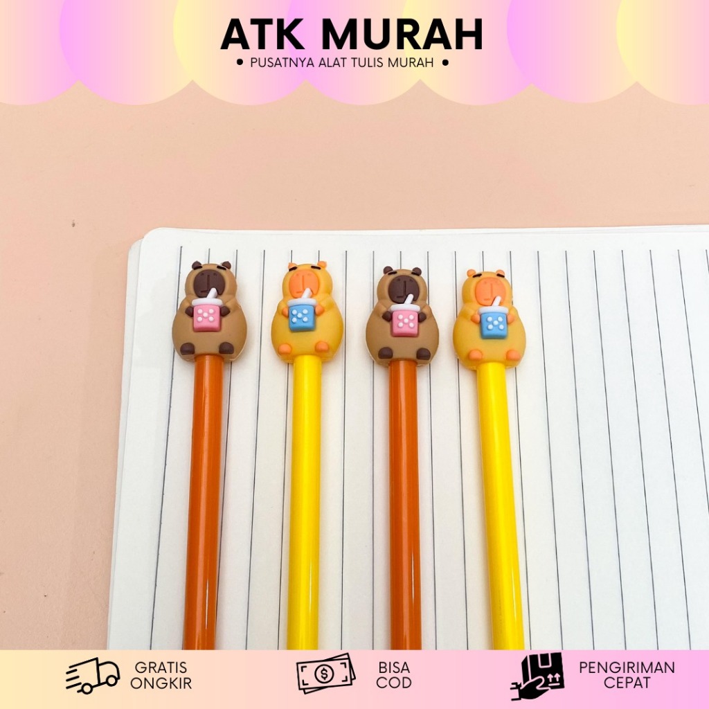 

PULPEN GEL CAPYBARA FULLBODY PGK-1545 PENA KAPIBARA CAPYBARRA KAPIBARA LUCU IMUT KADO UNIK KOREA AESTHETIC COD