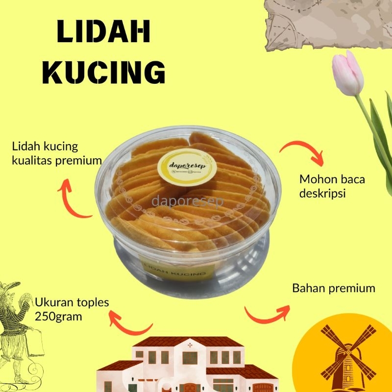 

Lidah Kucing Premium 250gr