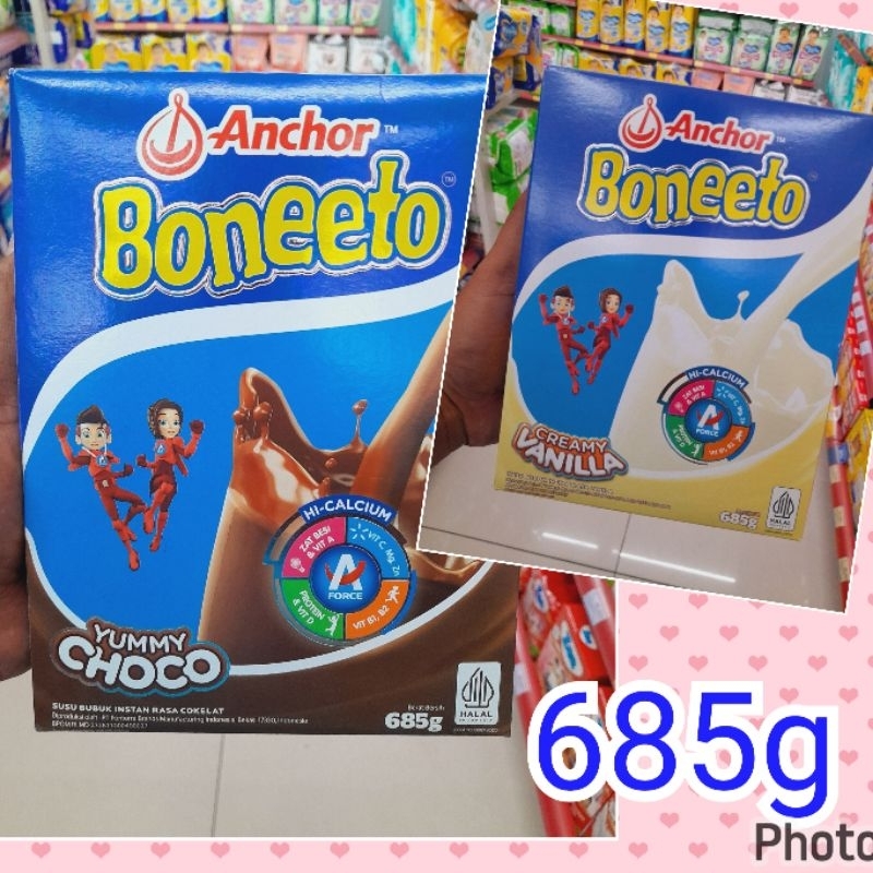 

boneeto susu bubuk coklat dan vanila 685g - susu pertumbuhan anak