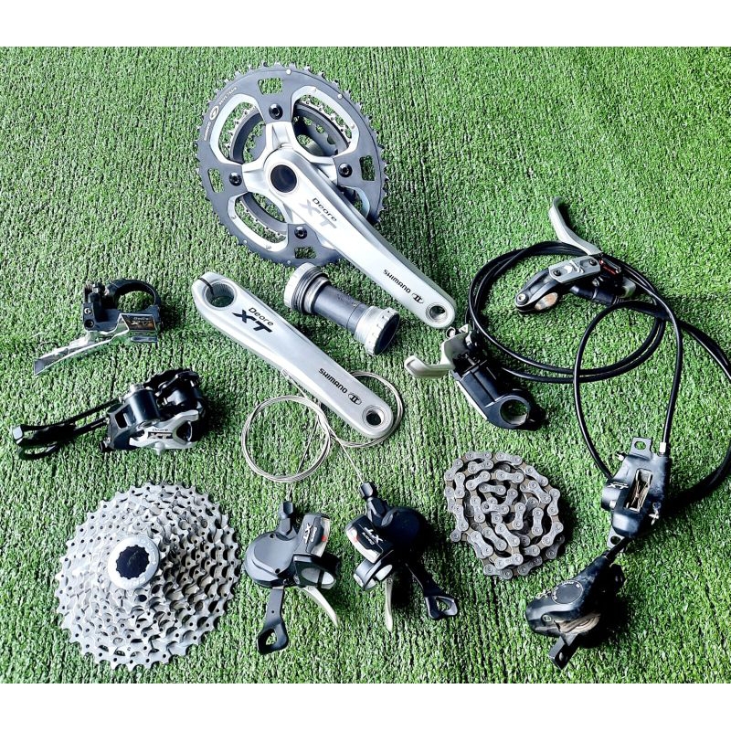 Groupset Shimano Deore XT M770 3x9 Speed Japan Second Mulus