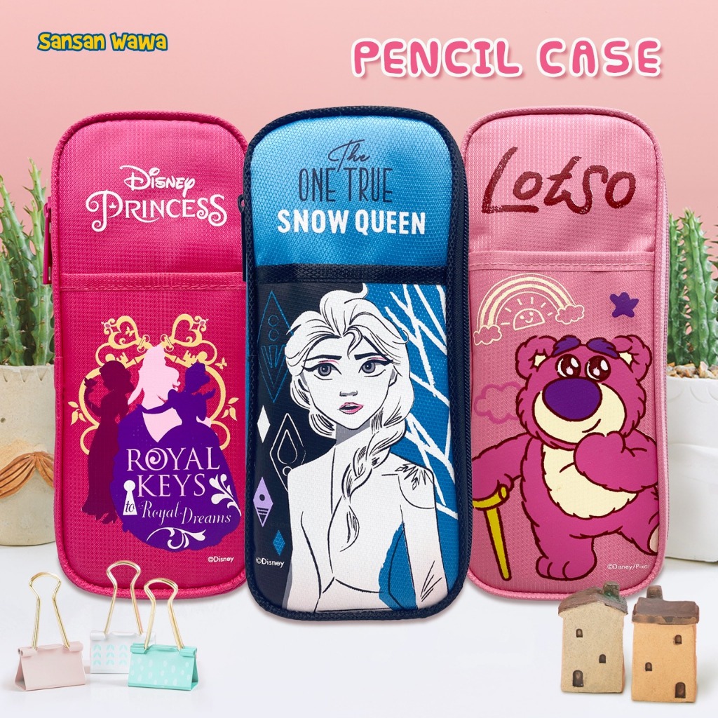 

DISNEY PRINCESS PENCIL CASE. TEMPAT PENSIL MULTIFUNGSI KARAKTER FROZEN, LOTSO