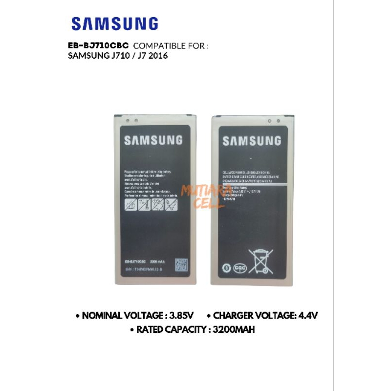 BATERAI SAMSUNG J7 2016 / J710