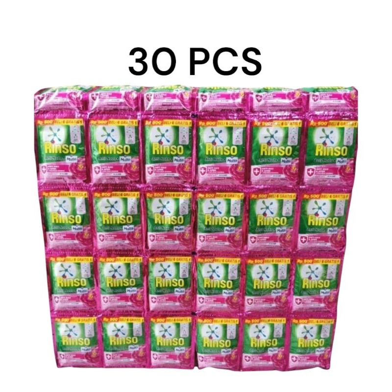 30 Pcs Rinso Cair Kemasan Baru Aroma Harum