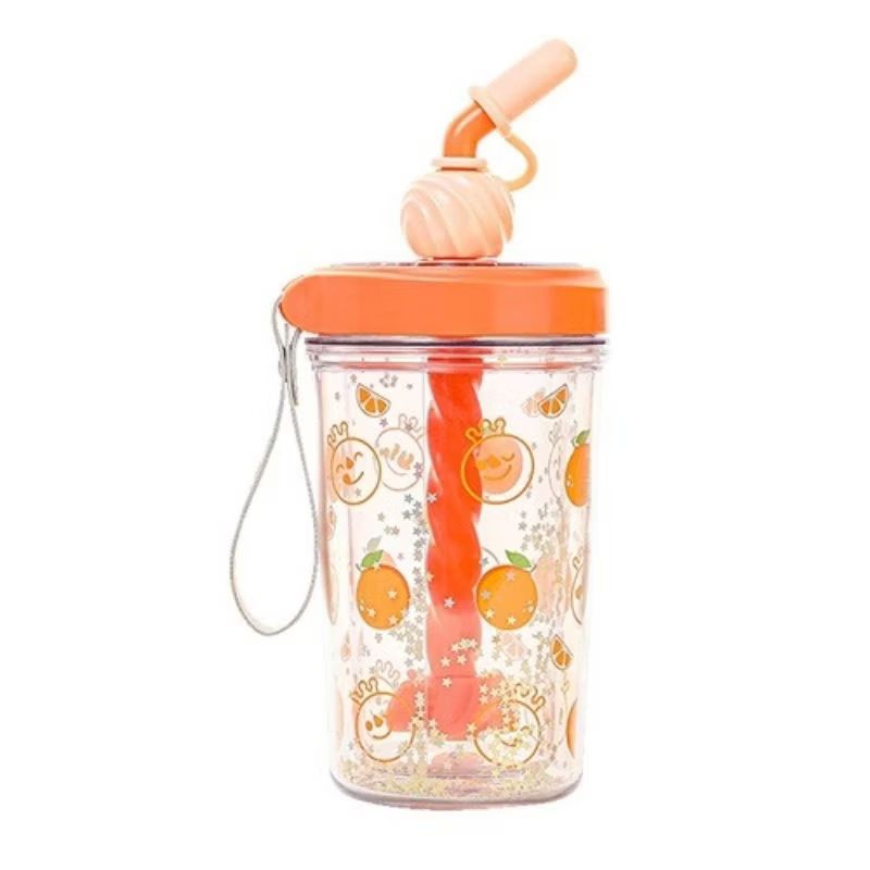 Tumbler Mixue Snow King Fruit Stirring Cup Ice Cream 330 ml Varian Orange | Tumbler Official Merchan