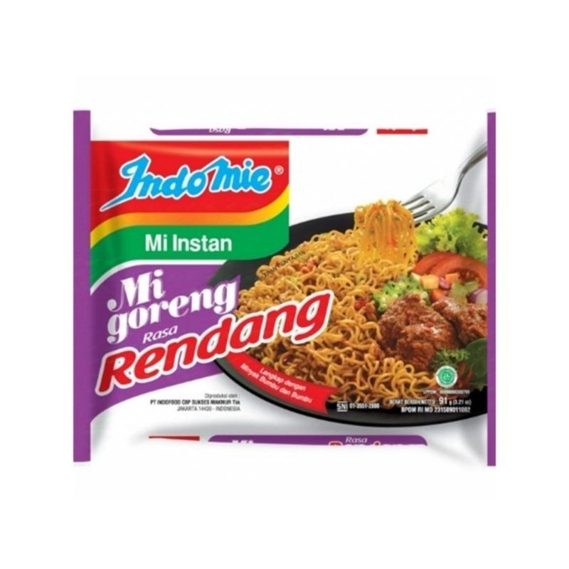 

Indomie Goreng Rendang/Mie Instant 91gr