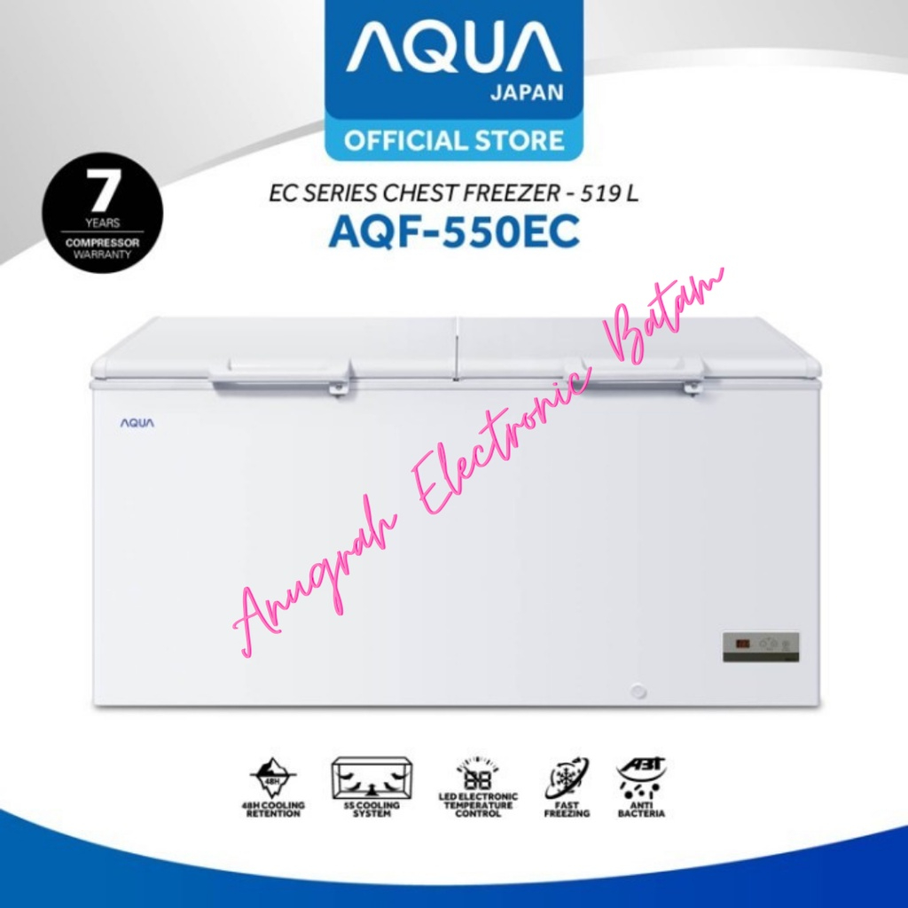 Aqua Freezer Box Chest Freezer AQF-550EC 519L BATAM