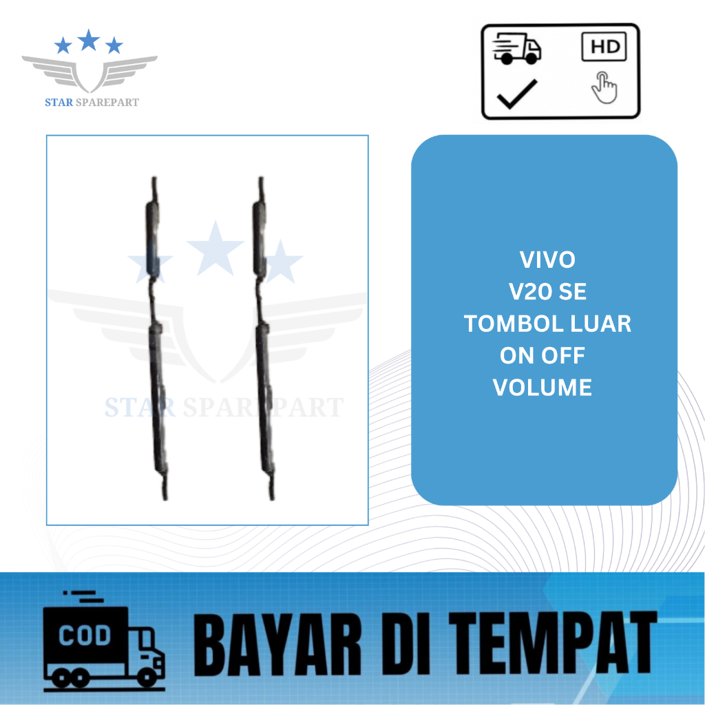 TOMBOL LUAR KEYPAD ON OFF + VOLUME VIVO V20 SE