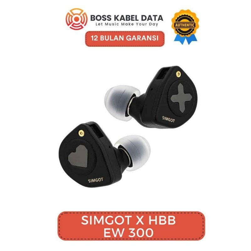 SIMGOT EW300 1DD+1Planar+1PZT Tribrid Driver In Ear Monitor Earphone