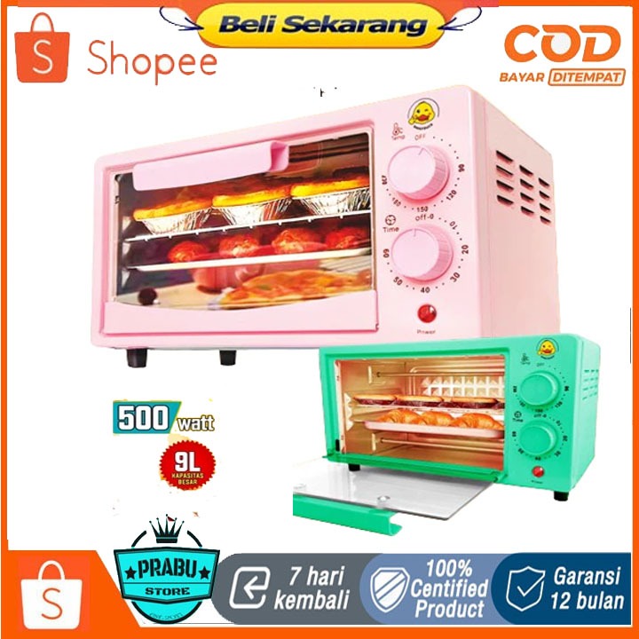 OVEN LISTRIK LOW WATT 9 LITER BANGYDUCK BD-OV01 OVEN LISTRIK WATT RENDAH OVEN LISTRIK 9 LITER PROMO
