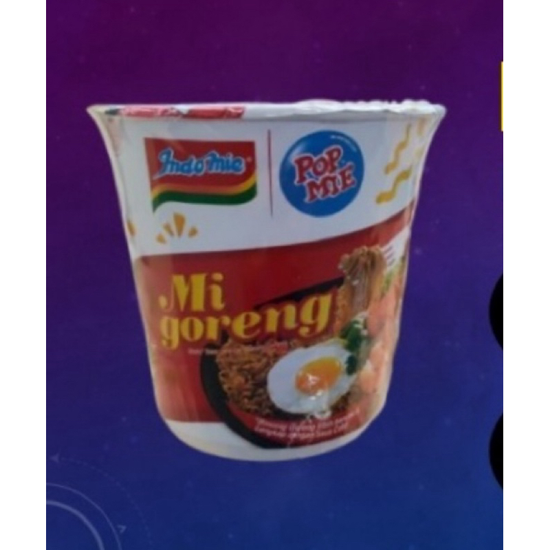 

Pop Mie Mi Goreng Indomie 80gram cup