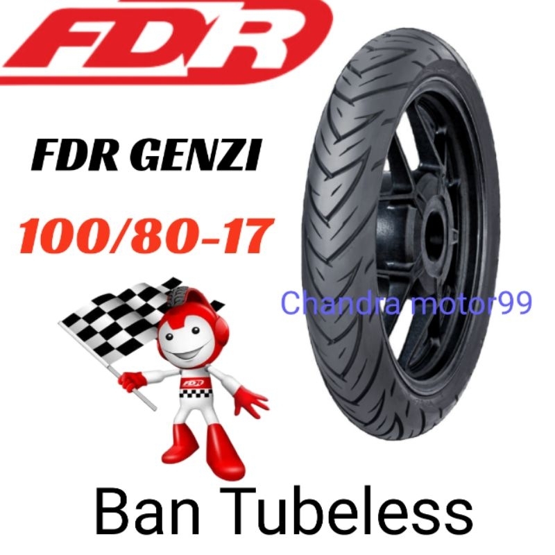 BAN FDR GENZI 100/80-17 TUBELESS 100 80 17