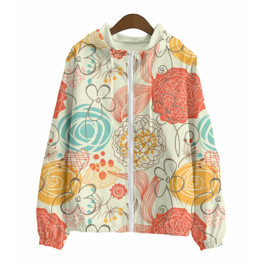 Jaket Parasut Wanita Printing Jumbo / jaket parasut Big Size / jaket parasut over size pria dan wani