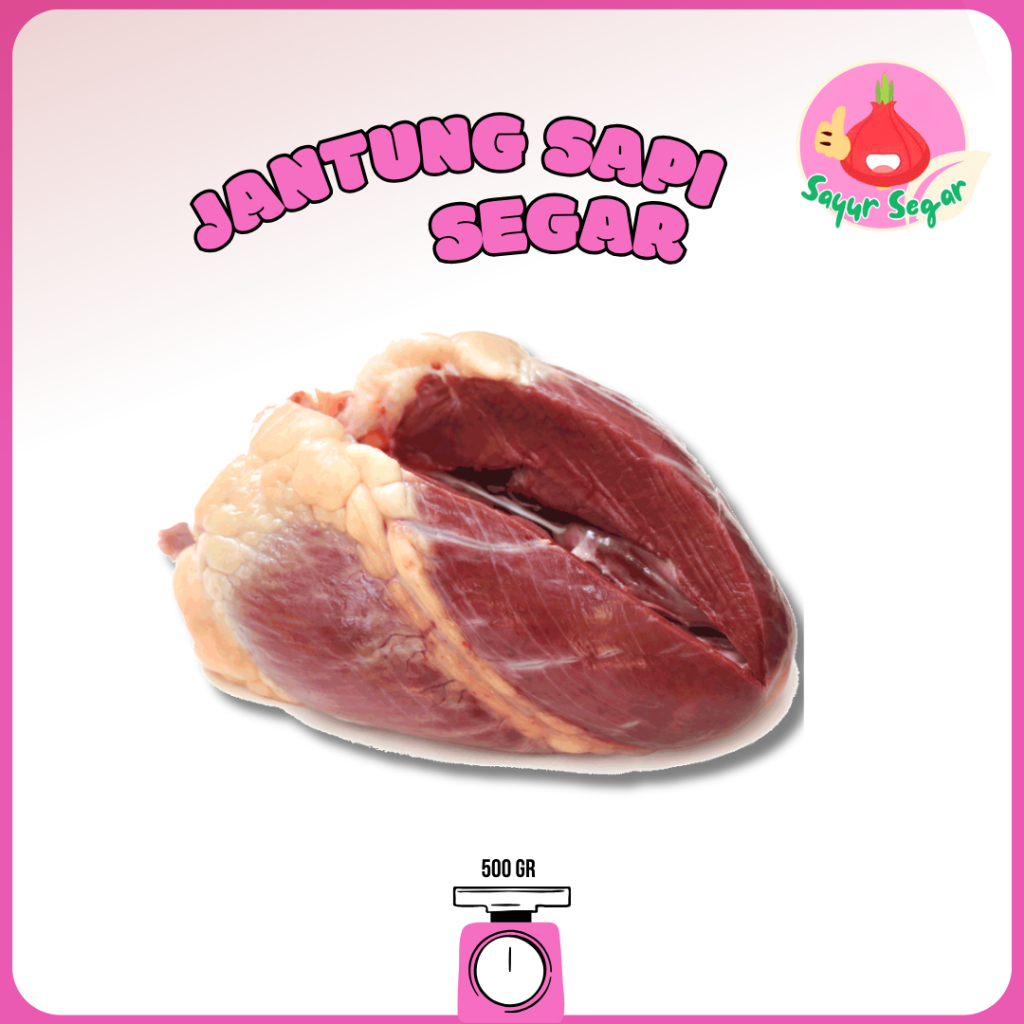 

Sayur Segar - Jantung Sapi Segar 500 gram / Beef Heart
