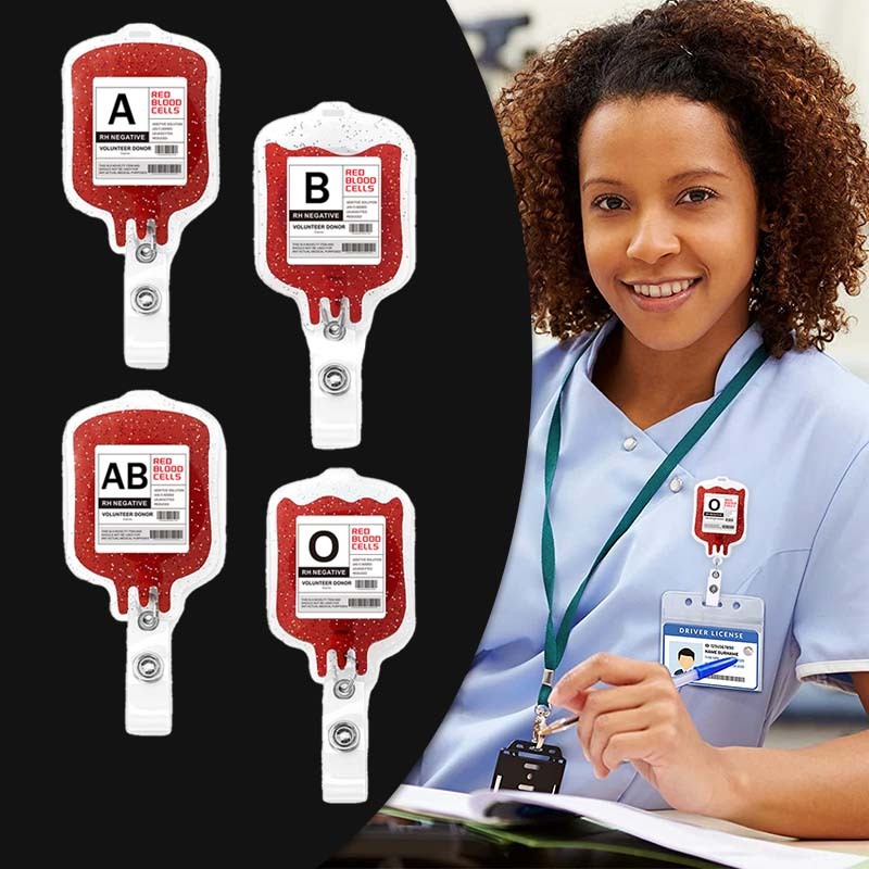 

Gantungan Pass Id Card Blood Type Bag Id Card Clip Gantungan Nama Id Card Lanyard Holder Doctor Nurse Work Badge Holder Id Card Clip