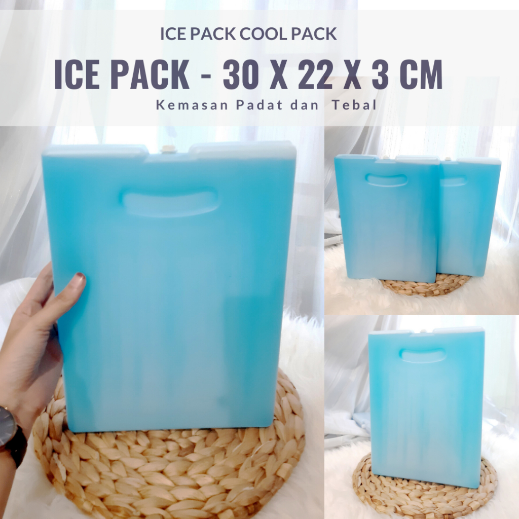30x22x3 COOLPACK -- Ice Pack Pendingin Minuman Portable Coolpack Pendingin Es Ice Pack Besar Es Pack