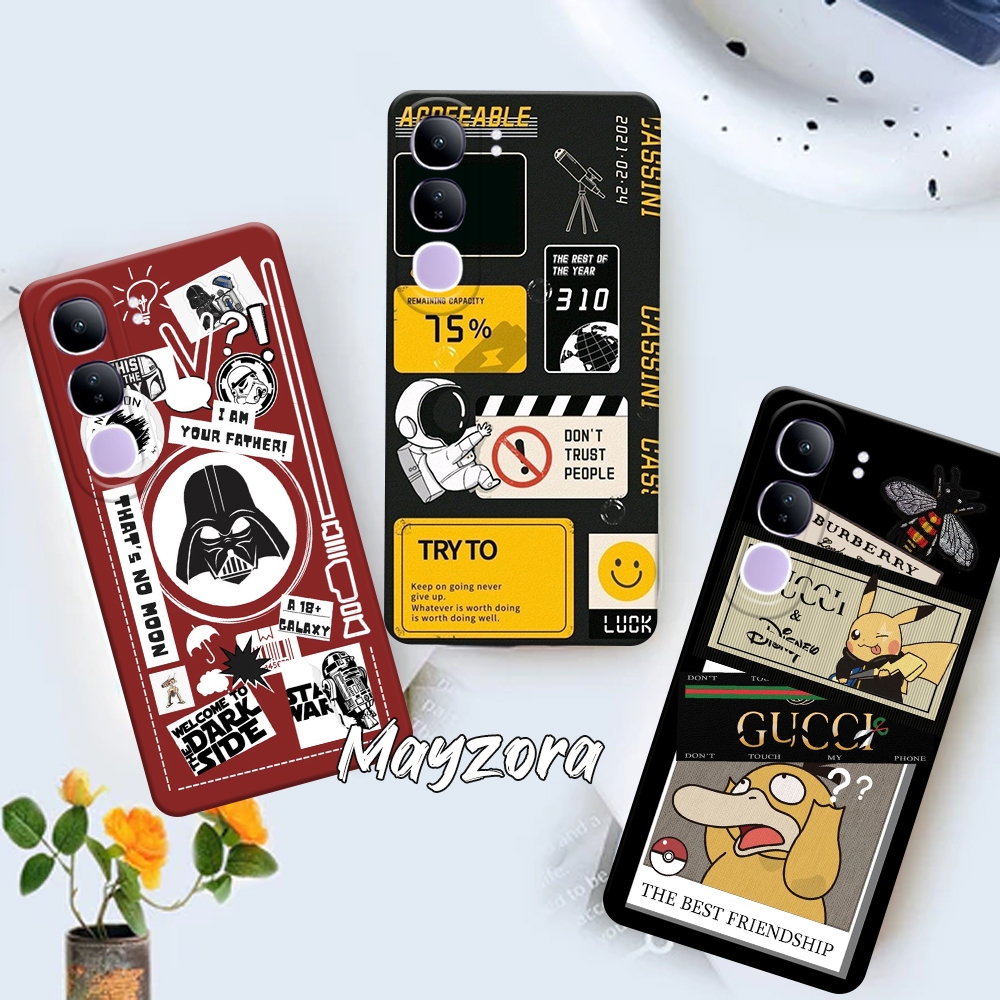 SJ002 - Case For Vivo V40 LITE 5G V40 V29 V29E GT 10 PRO Y17S Y15S Y01 Y20 Y20S Y12S Y12 Y15 Y17 Y27