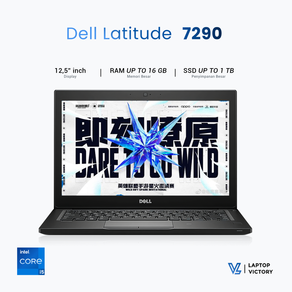LAPTOP DELL LATITUDE 7290 CORE i5 GEN 8 - LAYAR 12,5 INCH MURAH BANGET
