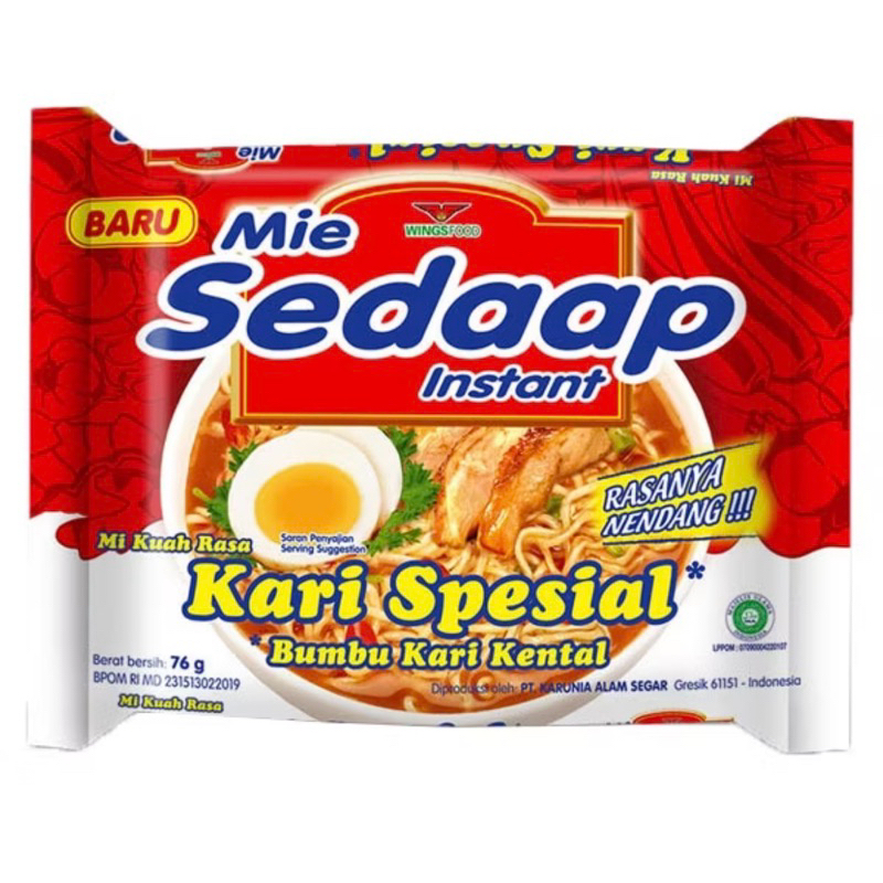 

Mie Sedaap kari spesial kuah kental